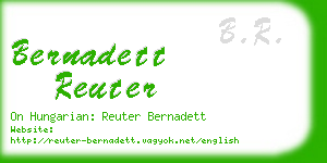 bernadett reuter business card